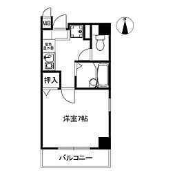 エクセレントハイツ・S 1Kの間取図画像