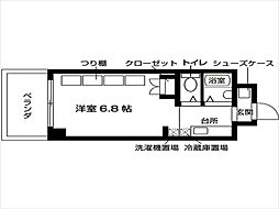 ジュネスコート桜山 ワンルームの間取図画像