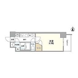 ゼスタレジデンス桜山 1Kの間取図画像