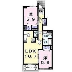 スペランツァルーチェB 2LDKの間取図画像