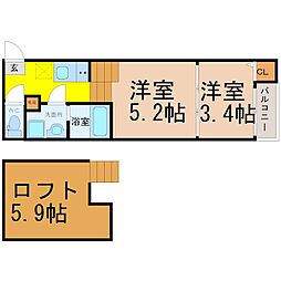 ハーモニーテラス二番IV 2階