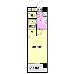 マ・メゾン白金 1Kの間取図画像