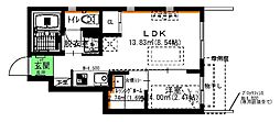 リベルテ 1LDKの間取図画像