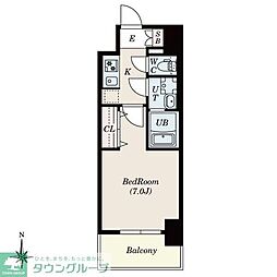 JR東海道本線 尾頭橋駅 徒歩10分の賃貸マンション 11階1Kの間取り