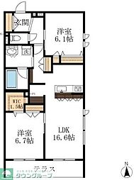 間取図画像 2LDK