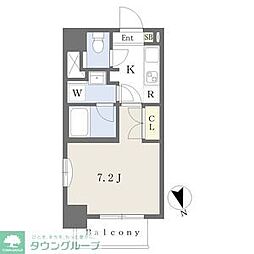 名古屋市営東山線 千種駅 徒歩3分の賃貸マンション 6階1Kの間取り