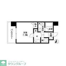 名古屋市営鶴舞線 伏見駅 徒歩10分の賃貸マンション 7階1Kの間取り