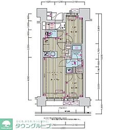 名古屋臨海高速あおなみ線 ささしまライブ駅 徒歩9分の賃貸マンション 7階2LDKの間取り