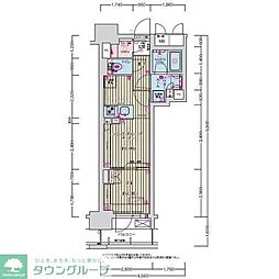 名古屋臨海高速あおなみ線 ささしまライブ駅 徒歩9分の賃貸マンション 14階1LDKの間取り
