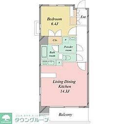 名古屋市営桜通線 久屋大通駅 徒歩7分の賃貸マンション 6階1LDKの間取り