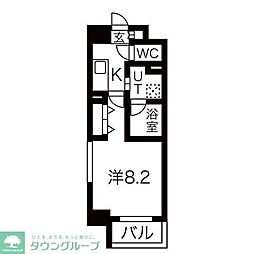 名古屋市営鶴舞線 鶴舞駅 徒歩7分の賃貸マンション 10階1Kの間取り