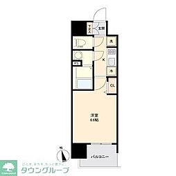 名古屋市営鶴舞線 鶴舞駅 徒歩7分の賃貸マンション 10階1Kの間取り