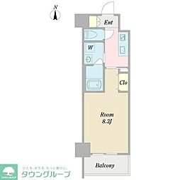 名古屋市営桜通線 丸の内駅 徒歩10分の賃貸マンション 2階1Kの間取り