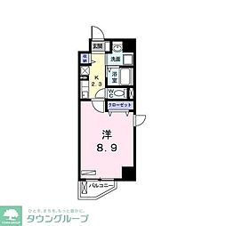 名古屋市営東山線 名古屋駅 徒歩7分の賃貸マンション 3階1Kの間取り