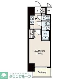 名古屋市営名港線 金山駅 徒歩11分の賃貸マンション 5階1Kの間取り