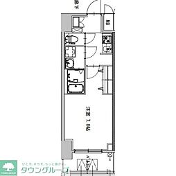 名古屋市営鶴舞線 庄内通駅 徒歩4分の賃貸マンション 15階1Kの間取り