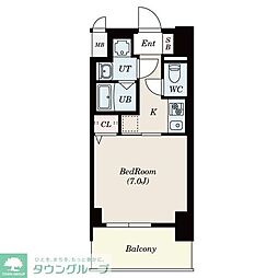 S-RESIDENCE浄心East 11階1Kの間取り