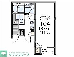 名鉄犬山線 東枇杷島駅 徒歩7分の賃貸アパート 1階1Kの間取り