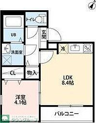 カステッロ塩池(カステッロシオイケ) 3階1LDKの間取り