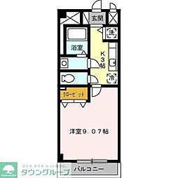 名古屋市営東山線 新栄町駅 徒歩6分の賃貸マンション 6階1Kの間取り