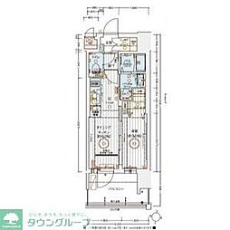 エステムコート名古屋セントリア 3階1DKの間取り