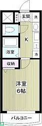 プレサンス泉アーバンゲート 4階1Kの間取り