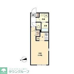 名古屋市営鶴舞線 鶴舞駅 徒歩8分の賃貸マンション 4階1Kの間取り