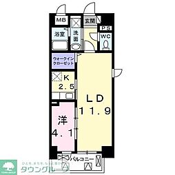 ラフレシール　トレス 7階1LDKの間取り