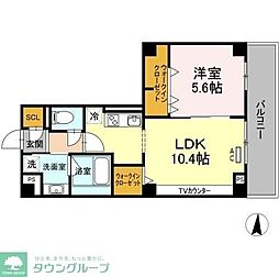 名古屋市営桜通線 久屋大通駅 徒歩5分の賃貸マンション 7階1LDKの間取り