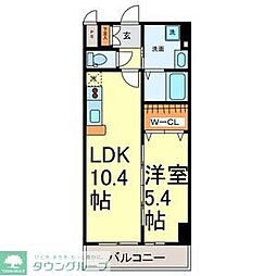 名古屋市営鶴舞線 大須観音駅 徒歩6分の賃貸マンション 6階1LDKの間取り