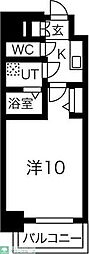プレサンス上前津プレス 1Kの間取図画像