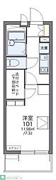 レオパレス松葉 1Kの間取図画像