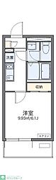 レオネクストラフォーレ 1Kの間取図画像