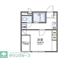 レオパレス西米野 1Kの間取図画像
