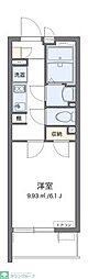 クレイノMIRAI 1Kの間取図画像