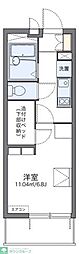 レオパレス光 1Kの間取図画像