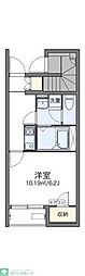 レオネクストエスペランス 1Kの間取図画像
