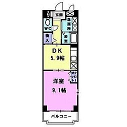 FIORE 1DKの間取図画像