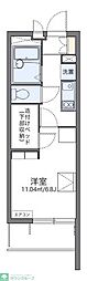 レオパレス八筋町 1Kの間取図画像