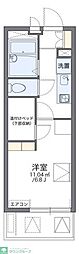 レオパレスハピネス 1Kの間取図画像