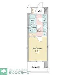 クレシェール大須 1Kの間取図画像