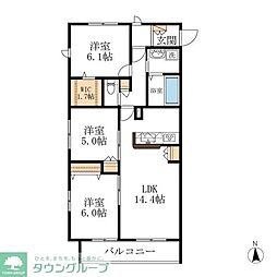 ソフィアテラス 3LDKの間取図画像