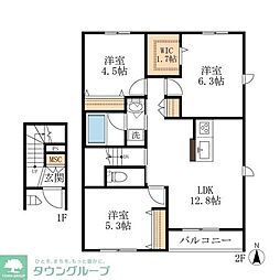 HEBELけやき坂 3LDKの間取図画像