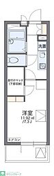 レオパレス名楽 1Kの間取図画像