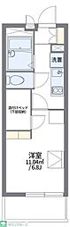 レオパレスなかむら 1Kの間取図画像