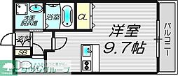プレサンス名古屋STATIONアブソリュート ワンルームの間取図画像