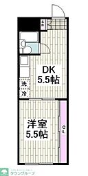 横浜市営地下鉄ブルーライン 吉野町駅 徒歩4分の賃貸マンション 1階1DKの間取り