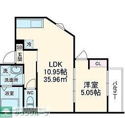 間取図画像 1LDK