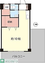 セントラルビル ワンルームの間取図画像