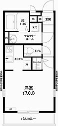 リブリ・大船 1Kの間取図画像